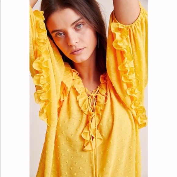 Anthropologie Tops - Anthropologie Haida Peasant Top Blouse